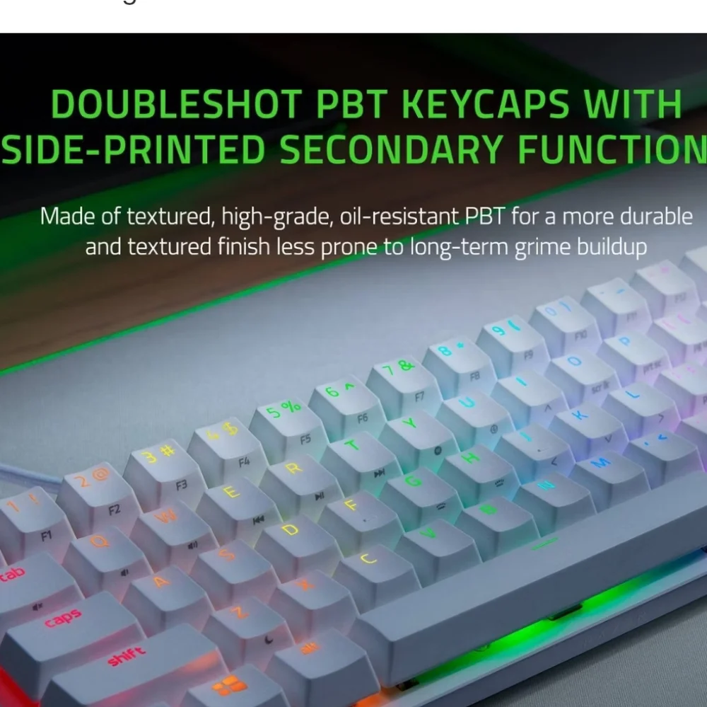 Razer Huntsman Mini Mercury Mini 60% Optical Qwerty Klickey Gaming Keyboard